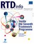 Inside the Seventh Framework Programme. Its past, progress and key players, and how it is viewed by its partners. Special Edition June 2007