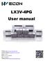 LX3V-4PG User manual Website: Technical Support: Skype: Phone: QQ: Technical forum: