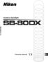 Autofocus Speedlight SB-80DX. SB-80DX (En) Instruction Manual