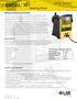 EXCEL EXCEL XR DATA SHEET. Metering Pump. Manual & Enhanced Models. Applications. Performance Specifications. Features and Benefits