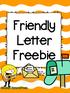Friendly Letter Freebie