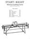 Machine Quilting Frame assembly, and instruction manual