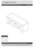 2 Drawer TV Unit. Assembly Instructions - Please keep for future reference. 033 xx 7191