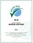 GS-43 GREEN SEAL STANDARD FOR RECYCLED LATEX PAINT. EDITION 1.1 July 12, 2013
