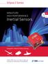 Inertial Sensors. Ellipse 2 Series MINIATURE HIGH PERFORMANCE. Navigation, Motion & Heave Sensing IMU AHRS MRU INS VG