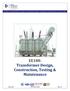 EE188: Transformer Design, Construction, Testing & Maintenance