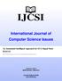 International Journal of Computer Science Issues