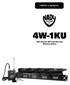 4W-1KU Channel UHF Quad Receiver Wireless System