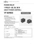 VF SERIES 1 POLE 20, 25, 30 A POWER RELAY (HEAVY POWER CONTROL) VF SERIES. RoHS compliant FEATURES ORDERING INFORMATION