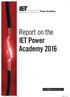 Report on the IET Power Academy 2016