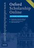 Oxford Scholarship Online