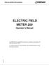 ELECTRIC FIELD METER 200