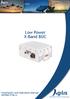 Low Power X-Band BUC. Installation and Operation Manual. IM Rev.A Reliability Choice Innovation