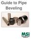 Guide to Pipe Beveling