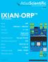 IXIAN-ORP ORP. Reads mV mV. Range. +/ 1mV. Accuracy. Calibration. Single point remotely through PLC or directly on board
