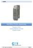 D1035S INSTRUCTION MANUAL. Frequency-Pulse Isolating Repeater DIN Rail Model D1035S. D Frequency-Pulse Isolating Repeater