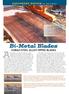 Bi-Metal Blades COBALT-STEEL ALLOY-TIPPED BLADES. EQUIPMENT REVIEW by Dave Boyt. 4 Sawmill & Woodlot