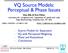 VQ Source Models: Perceptual & Phase Issues