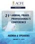 ANNUAL FRAUD PROFESSIONAL S CONFERENCE