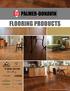 FLOORING PRODUCTS PD VINTAGE COLLECTION. The Palmer-Donavin Manufacturing Co. Rev. 0817