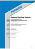 TURNING. General turning inserts overview Application instruction of general turning inserts. General turning inserts code key