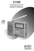E1100. AM/FM/Shortwave Radio OWNER S MANUAL