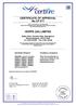 CERTIFICATE OF APPROVAL No CF 577 HOPPE (UK) LIMITED