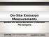 STSM: On-Site Emission Measurements