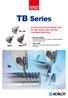 TB Series. 3-Corner Grooving & Parting Tools for High Speed, High Feed and Interrupted Machining TB3, TB4