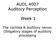 AUDL 4007 Auditory Perception. Week 1. The cochlea & auditory nerve: Obligatory stages of auditory processing
