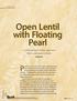 Open Lentil with Floating Pearl