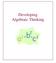 Developing Algebraic Thinking