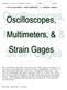 OSCILLOSCOPES, MULTIMETERS, & STRAIN GAGES