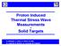 Proton Induced Thermal Stress Wave Measurements in. Solid Targets