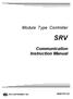 Module Type Controller SRV. Communication Instruction Manual IMS01P01-E7 RKC INSTRUMENT INC.