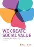 WE CREATE SOCIAL VALUE. Sustainability report Abridged Edition