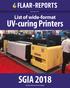 SGIA 2018 Nicholas Hellmuth and Jose Melgar. UV-curing Printers. List of wide-format SGIA November 2018