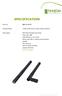 SPECIFICATION. Product Name : 2.4GHz 3dBi Screw mount Dipole Antenna