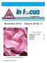 in f cus magazine 1 November 2012 In Focus TABLE OF CONTENTS