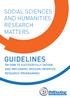 GUIDELINES SOCIAL SCIENCES AND HUMANITIES RESEARCH MATTERS. ON HOW TO SUCCESSFULLY DESIGN, AND IMPLEMENT, MISSION-ORIENTED RESEARCH PROGRAMMES