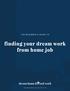 finding your dream work from home job