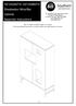 HZ1032A0TX/ HZ1032B0TX Shadowbox Wine/Bar Cabinet Assembly Instructions