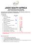 JUDO SOUTH AFRICA JSA Fee Structure and Cut-off Dates Period 1 January 2016 to 31 December 2016
