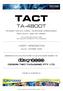 TACT TA-4800T RACK MOUNT / DESK-TOP VERSION ACMA SUPPLIER S CODE N468 NEW ZEALAND TELEPERMIT PTC 210/96/003 USER HANDBOOK. Issue 6, OCTOBER, 2008