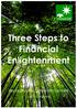 Three Steps to Financial Enlightenment