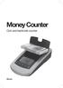 English. Money Counter. Coin and banknote counter. DEUTsCH. Manual