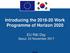 Introducing the Work Programme of Horizon EU R&I Day Seoul, 24 November 2017