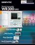 WR300 SERIES. Direct Recording Chart, Internal Memory, 40GB HDD. Multi-Function Voltage / Temperature / Strain / Frequency