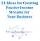 21 Ideas for Creating Passive Income Streams for Your Business