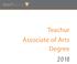 Teachur Associate of Arts Degree 2018